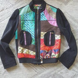 Desigual Rainbow Edition Bomber Jacket - Size 38/M